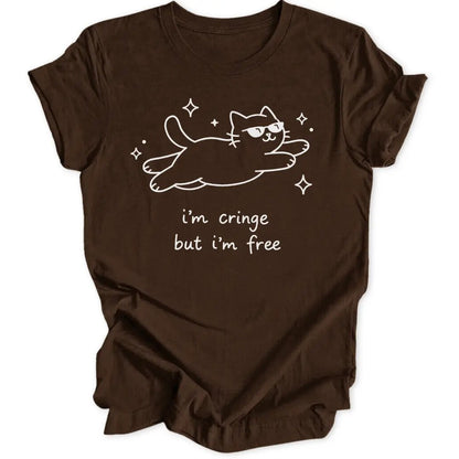 Cringe But Free Cat Unisex T-Shirt - Wild Spirit