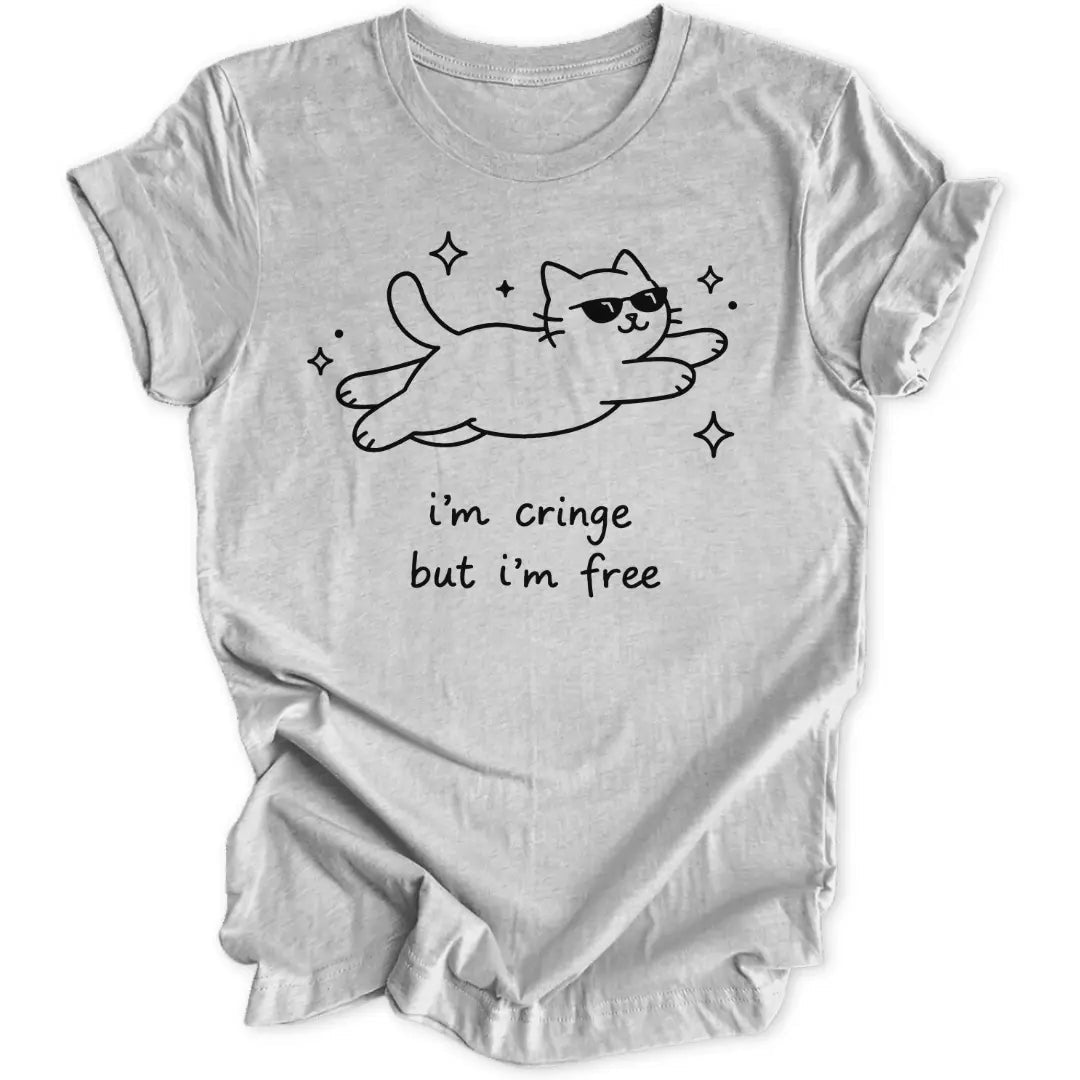 Cringe But Free Cat Unisex T-Shirt - Wild Spirit