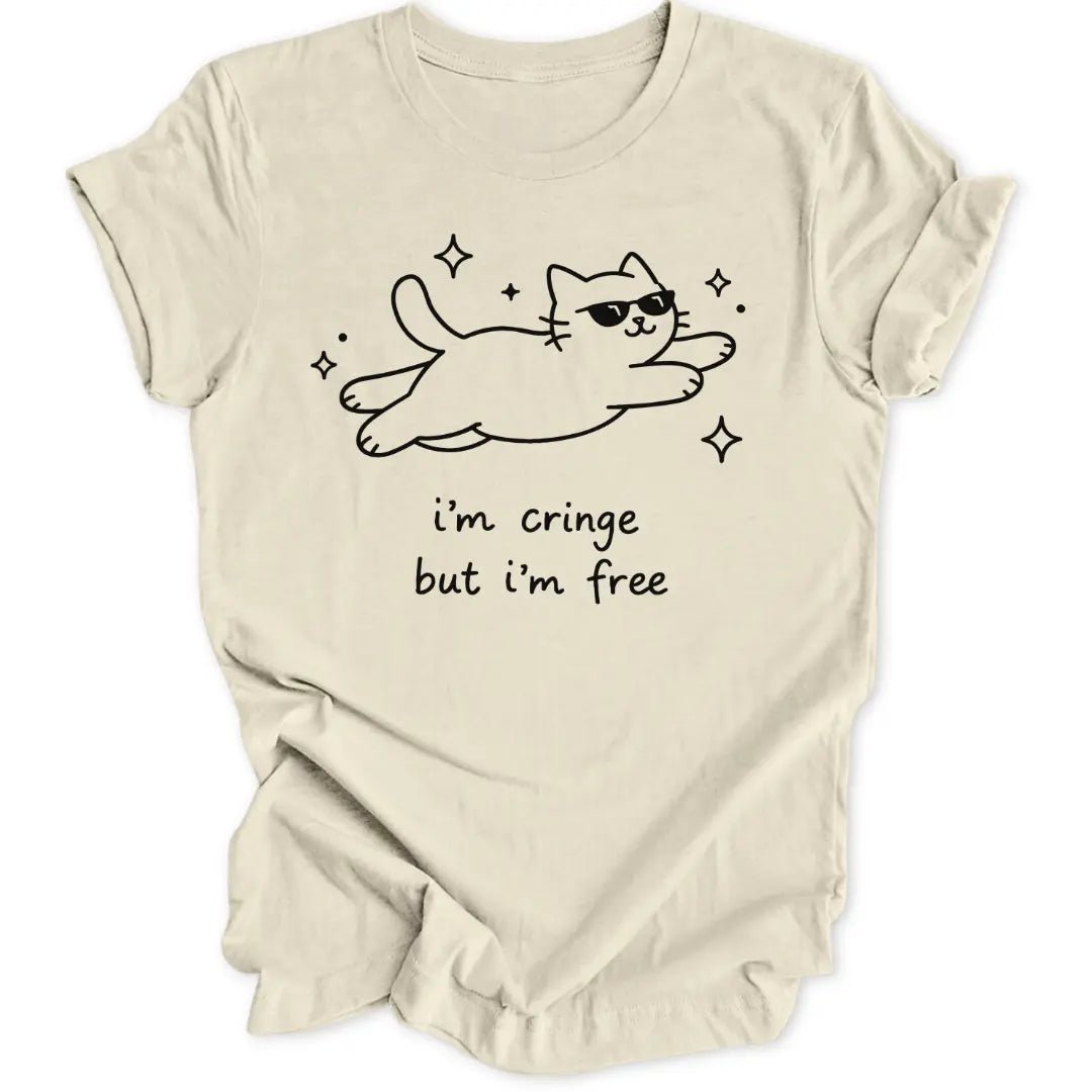 Cringe But Free Cat Unisex T-Shirt - Wild Spirit