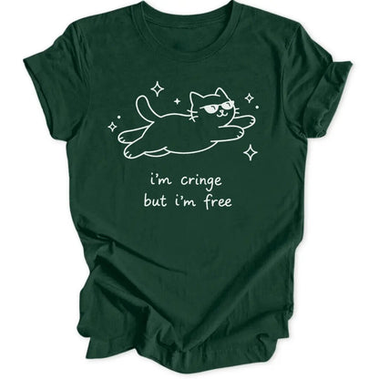 Cringe But Free Cat Unisex T-Shirt - Wild Spirit