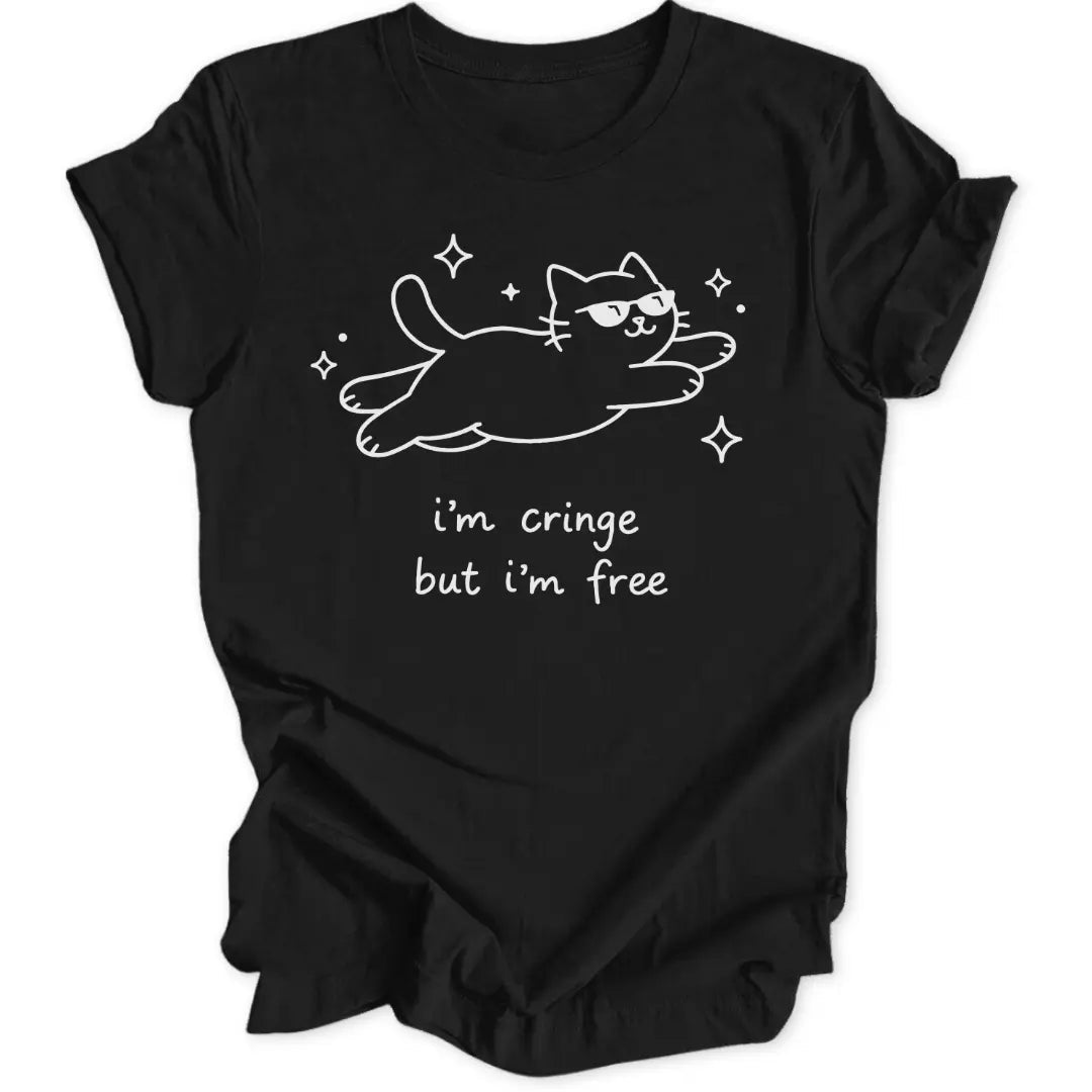 Cringe But Free Cat Unisex T-Shirt - Wild Spirit