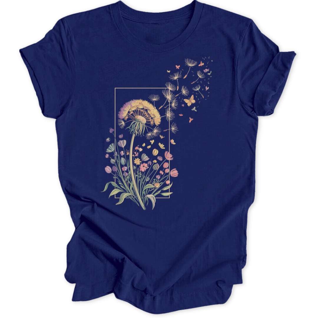 Dandelion Escape Unisex T-Shirt T-Shirt Navy / S