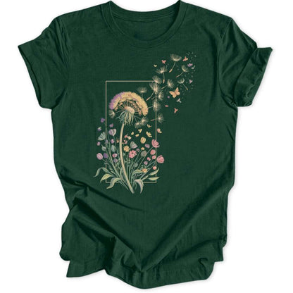 Dandelion Escape Unisex T-Shirt T-Shirt Waldgrün / S