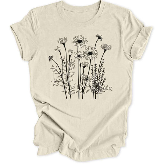 Delicate Flowers T-Shirt T-Shirt Natur / S
