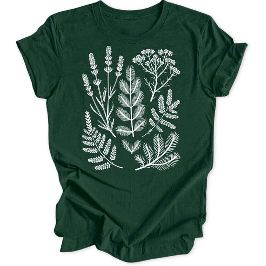 Delicate Forest T-Shirt T-Shirt Waldgrün / S