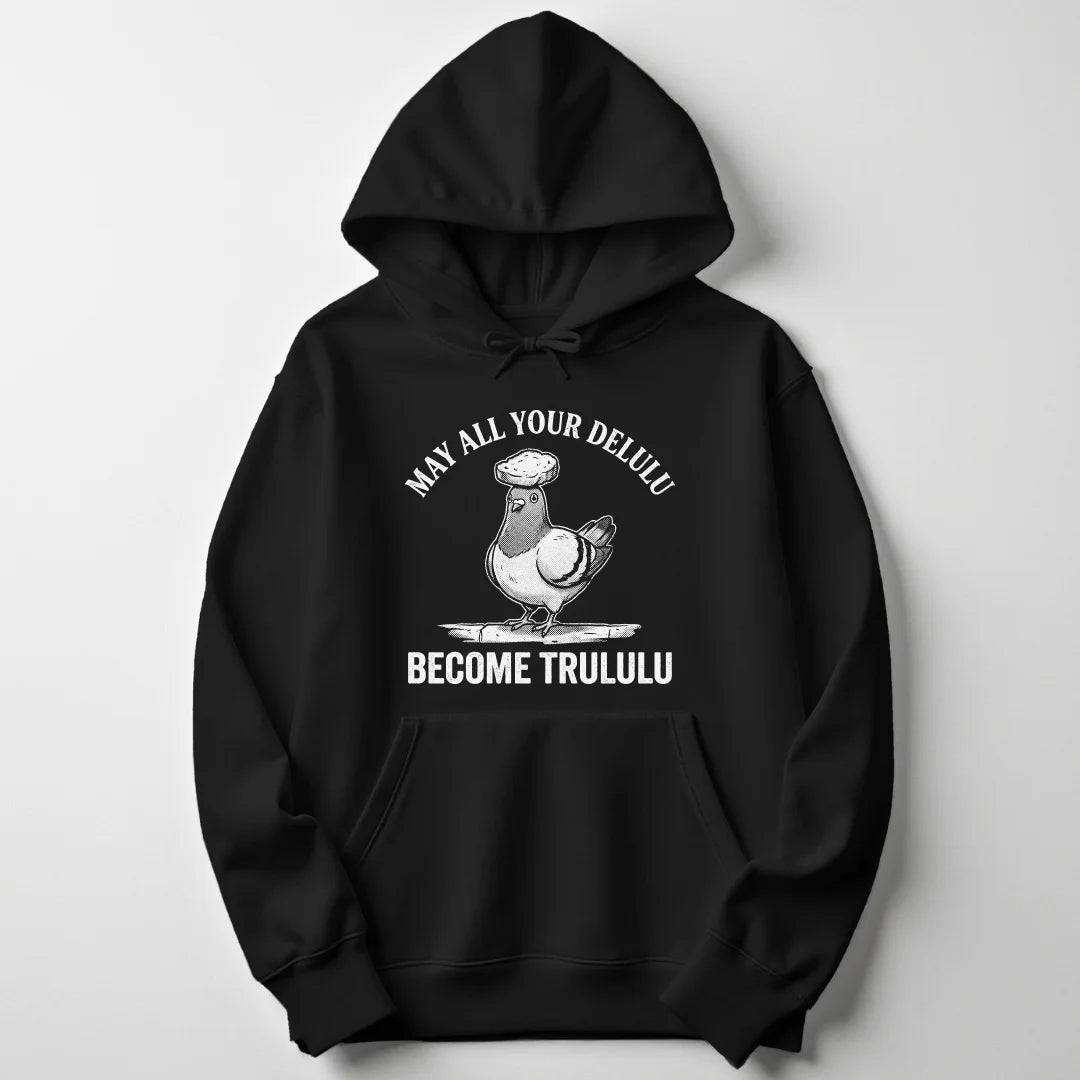 Delulu Pigeon Unisex Hoodie - Wild Spirit