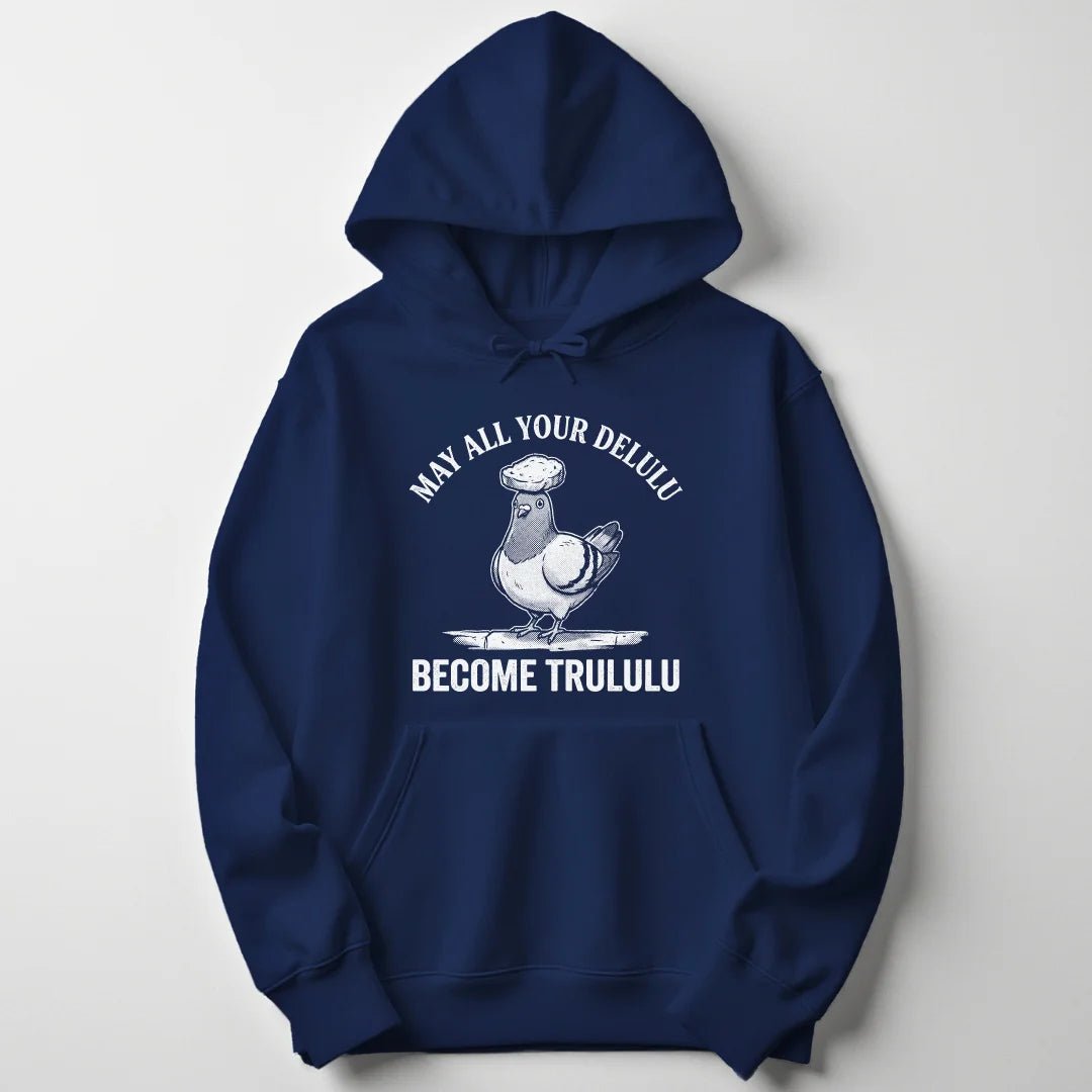 Delulu Pigeon Unisex Hoodie - Wild Spirit