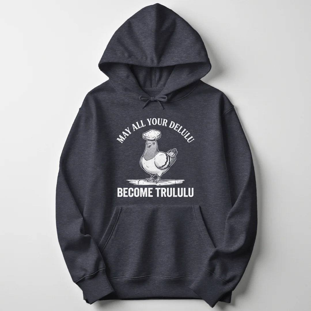 Delulu Pigeon Unisex Hoodie - Wild Spirit