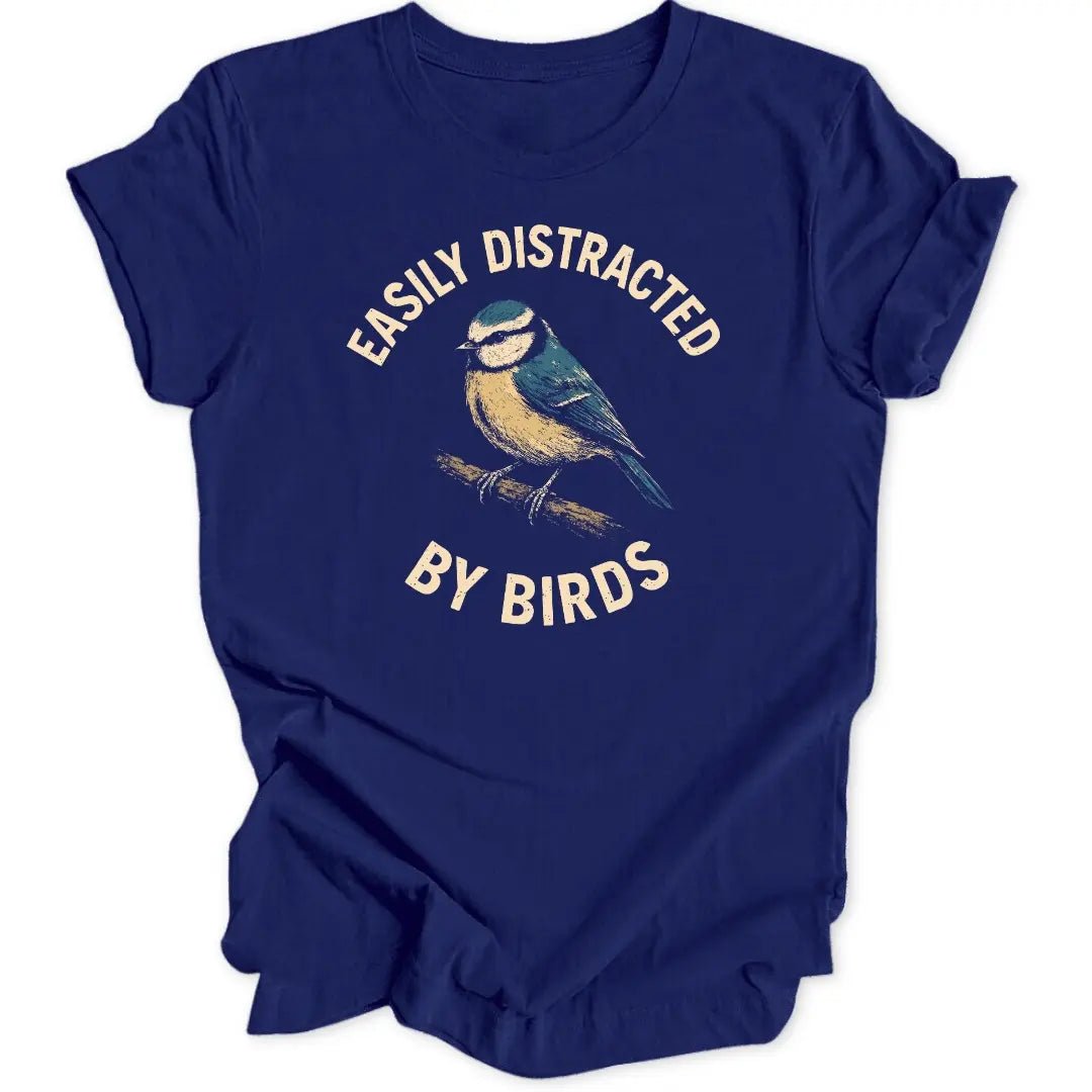Distracted Blue Bird Unisex T-Shirt - Wild Spirit