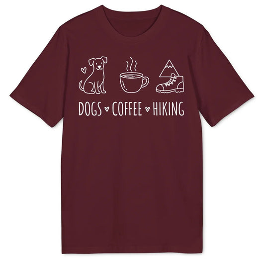 Dogs Coffee Hiking Bio T-Shirt - Wild Spirit