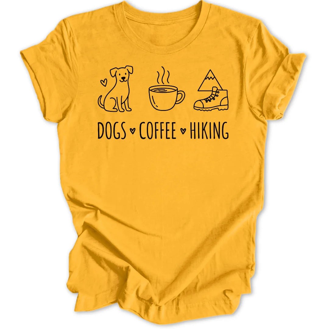 Dogs Coffee Hiking Unisex T-Shirt - Wild Spirit