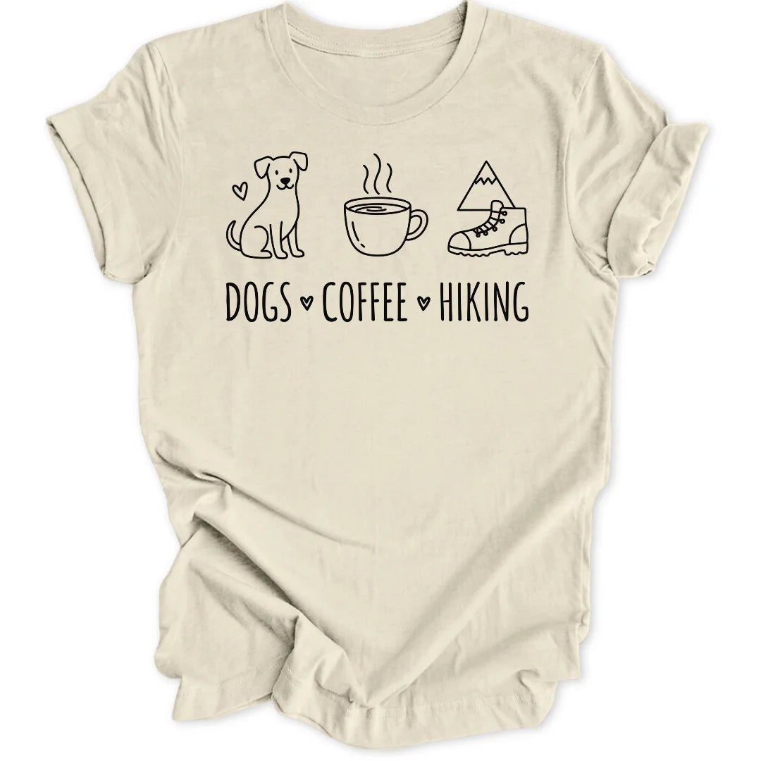 Dogs Coffee Hiking Unisex T-Shirt - Wild Spirit