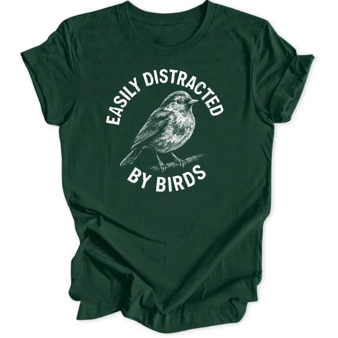 Easily Distracted Robin Unisex T-Shirt - Wild Spirit