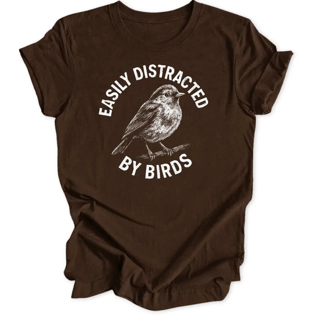 Easily Distracted Robin Unisex T-Shirt - Wild Spirit