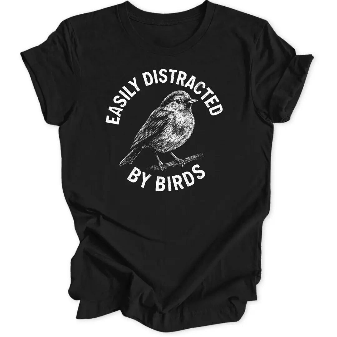 Easily Distracted Robin Unisex T-Shirt - Wild Spirit