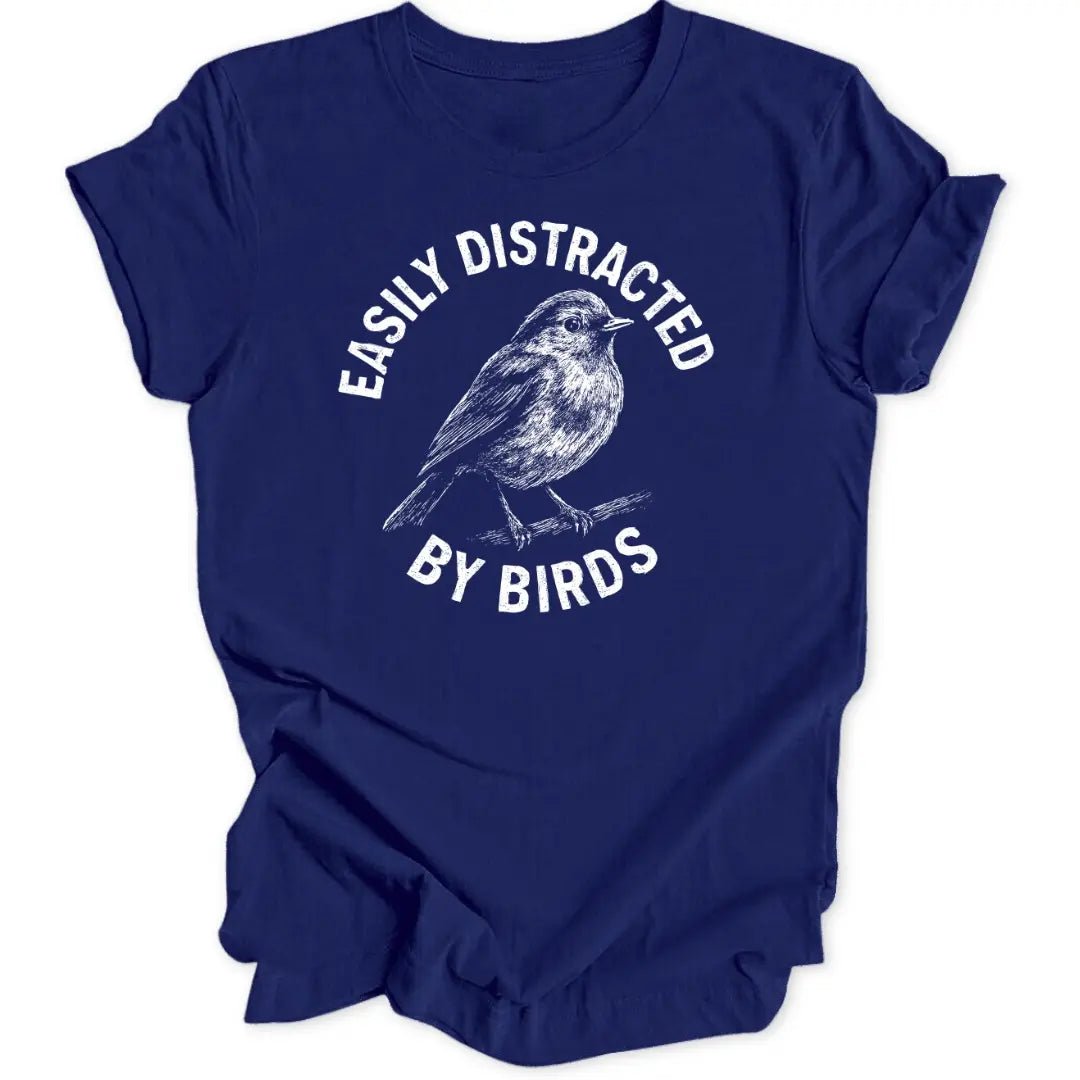 Easily Distracted Robin Unisex T-Shirt - Wild Spirit