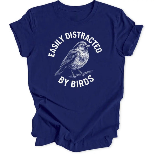 Easily Distracted Robin Unisex T-Shirt - Wild Spirit