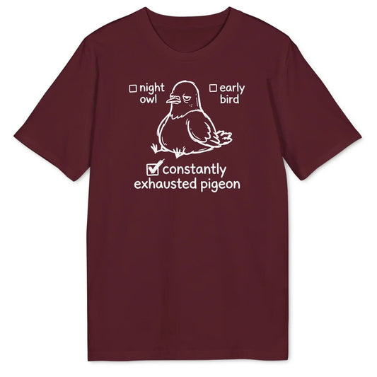 Exhausted Pigeon Bio T-Shirt - Wild Spirit