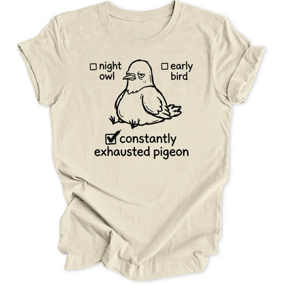 Exhausted Pigeon Unisex T-Shirt - Wild Spirit