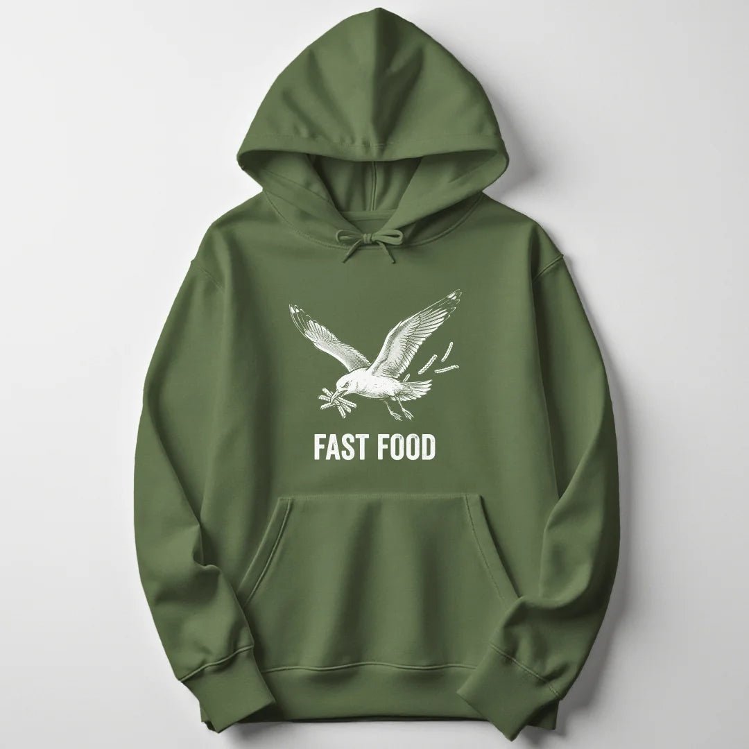 Fast Food Seagull Unisex Hoodie - Wild Spirit