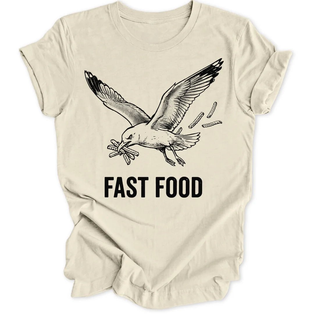 Fast Food Seagull Unisex T-Shirt - Wild Spirit