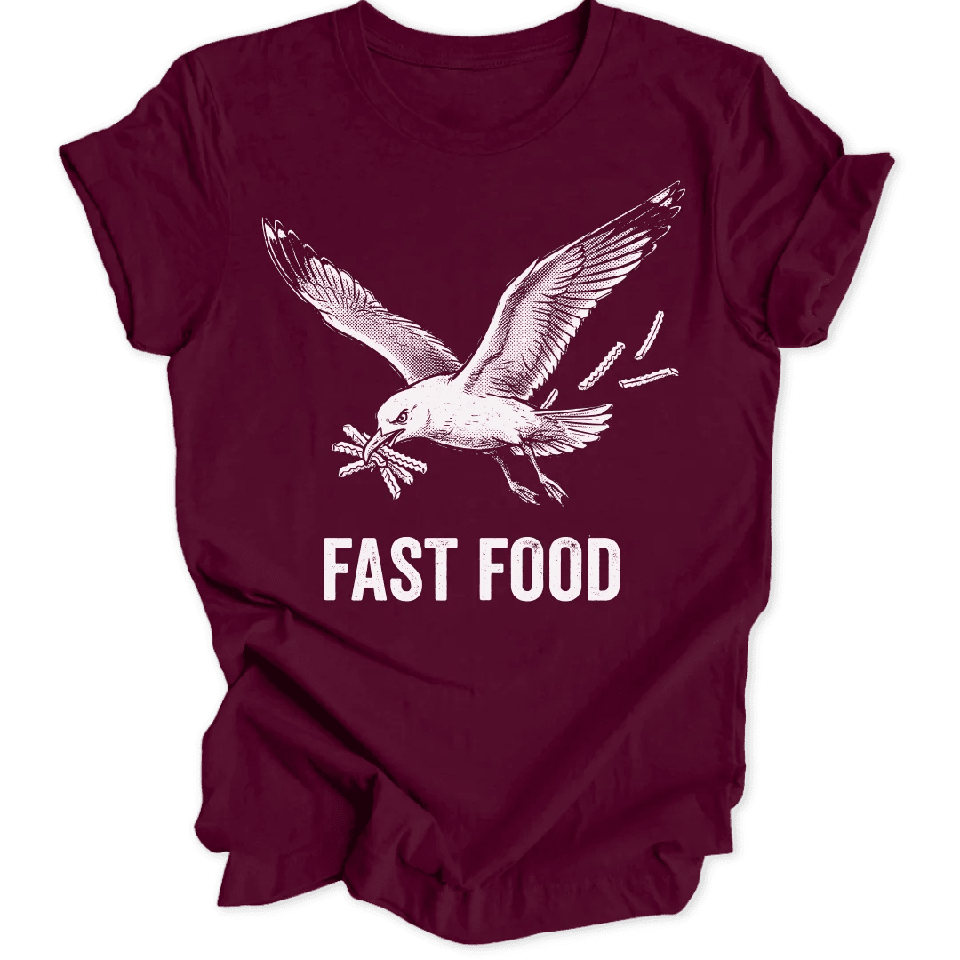 Fast Food Seagull Unisex T-Shirt - Wild Spirit