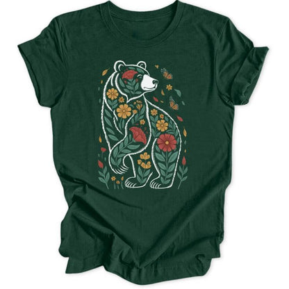 Floral Bear Unisex T-Shirt - Wild Spirit