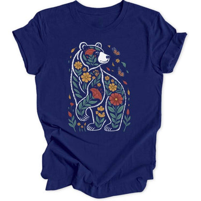 Floral Bear Unisex T-Shirt - Wild Spirit