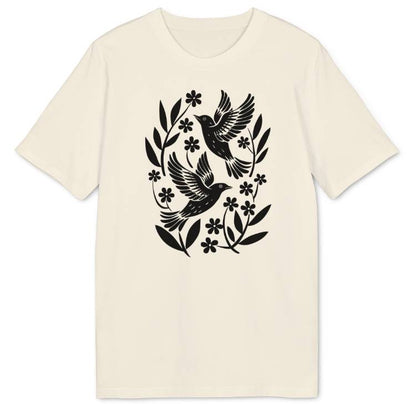 Floral Birds Bio T-Shirt - Wild Spirit