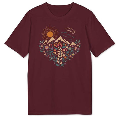 Floral Heart Bio T-Shirt - Wild Spirit