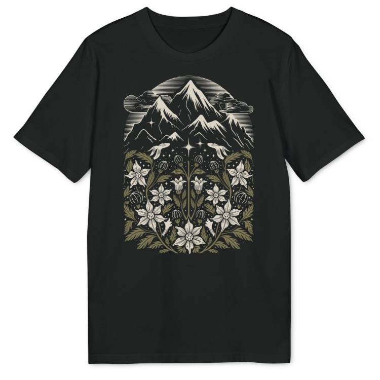 Floral Mountain Bio T-Shirt - Wild Spirit