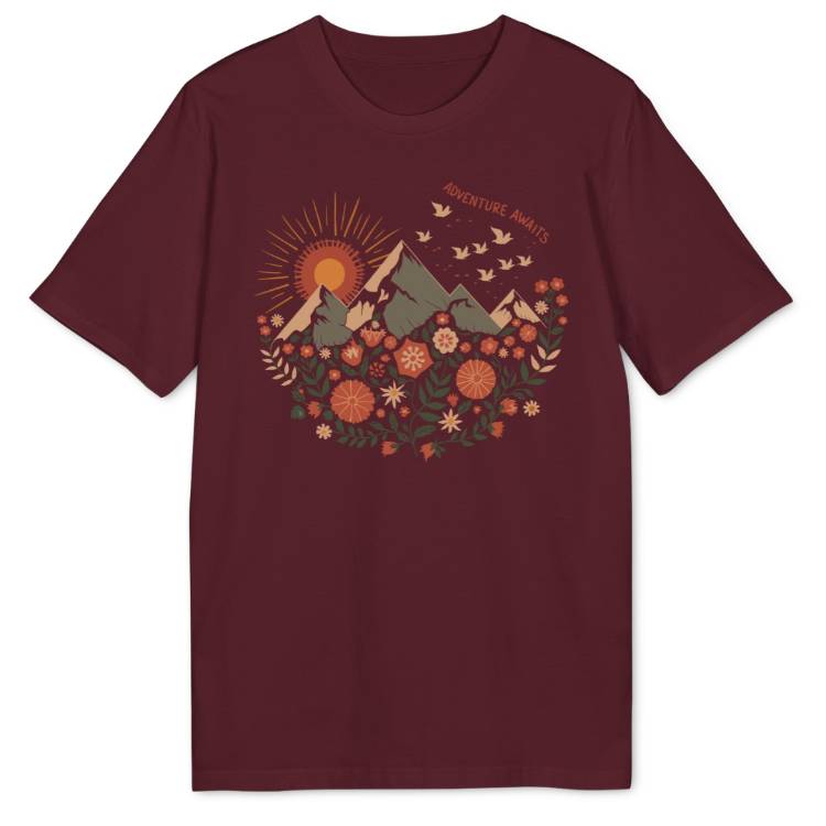 Floral Sunset Bio T-Shirt - Wild Spirit