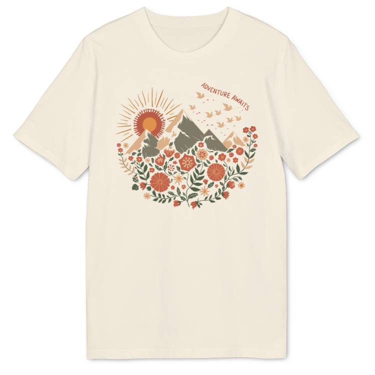 Floral Sunset Bio T-Shirt - Wild Spirit