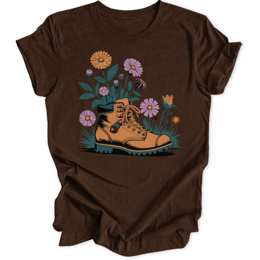 Flower Boot Unisex T-Shirt - Wild Spirit