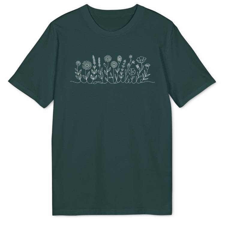 Flower Line Bio T-Shirt - Wild Spirit