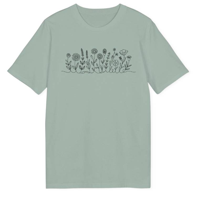 Flower Line Bio T-Shirt - Wild Spirit