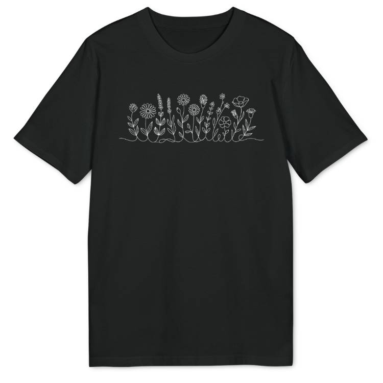 Flower Line Bio T-Shirt - Wild Spirit
