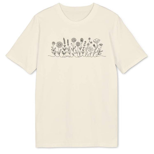 Flower Line Bio T-Shirt - Wild Spirit