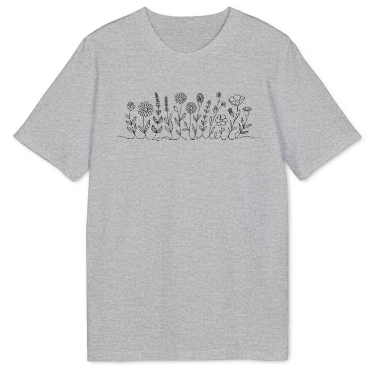 Flower Line Bio T-Shirt - Wild Spirit