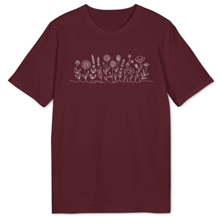 Flower Line Bio T-Shirt - Wild Spirit