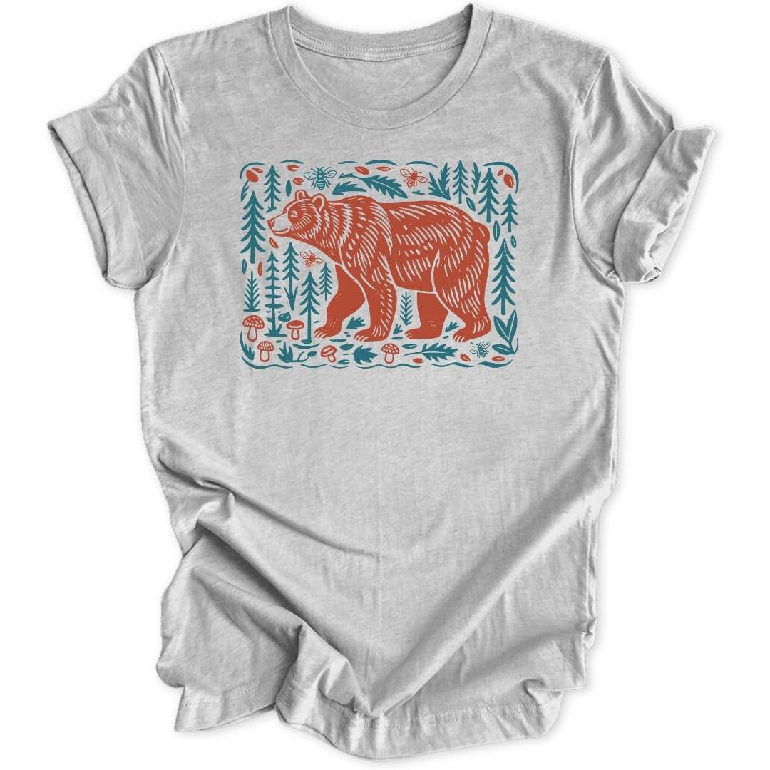 Folk Art Bear Unisex T-Shirt - Wild Spirit