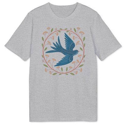 Folk Art Bird Bio T-Shirt - Wild Spirit