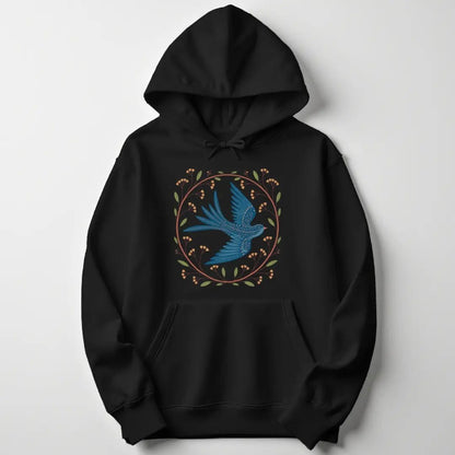 Folk Art Bird Unisex Hoodie - Wild Spirit