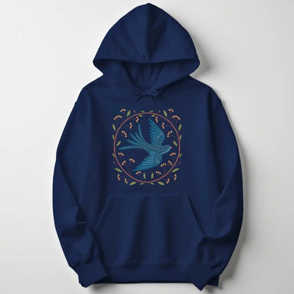 Folk Art Bird Unisex Hoodie - Wild Spirit