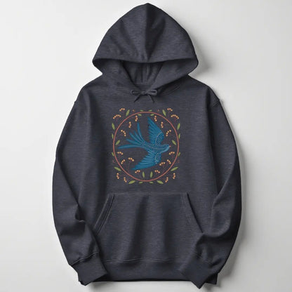 Folk Art Bird Unisex Hoodie - Wild Spirit