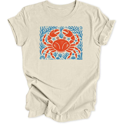 Folk Art Crab Unisex T-Shirt - Wild Spirit