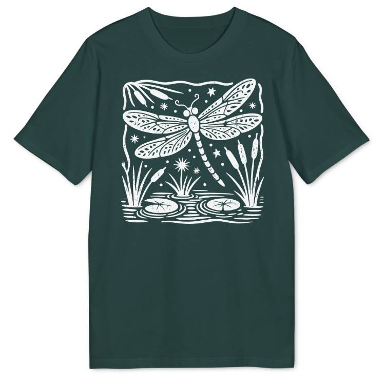 Folk Art Dragonfly Bio T-Shirt - Wild Spirit