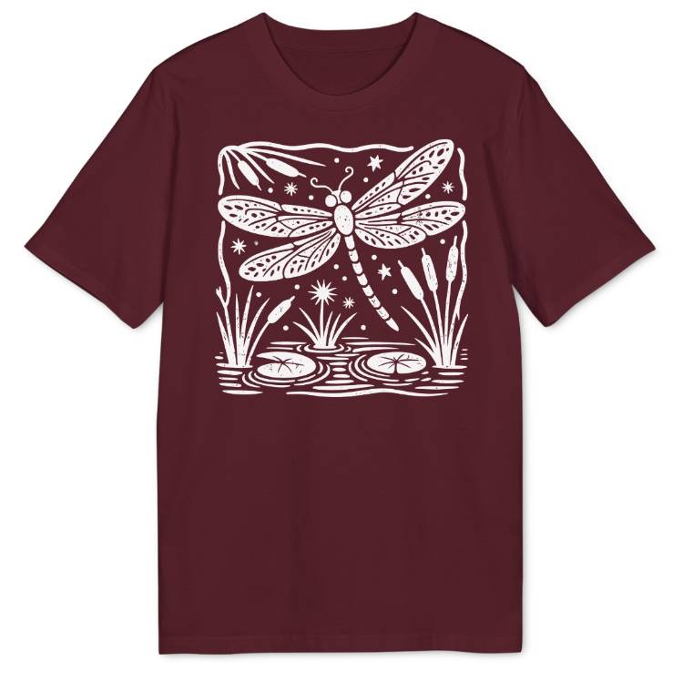 Folk Art Dragonfly Bio T-Shirt - Wild Spirit