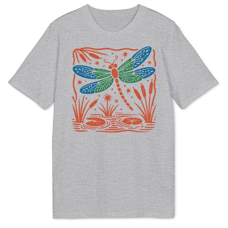 Folk Art Dragonfly Bio T-Shirt - Wild Spirit