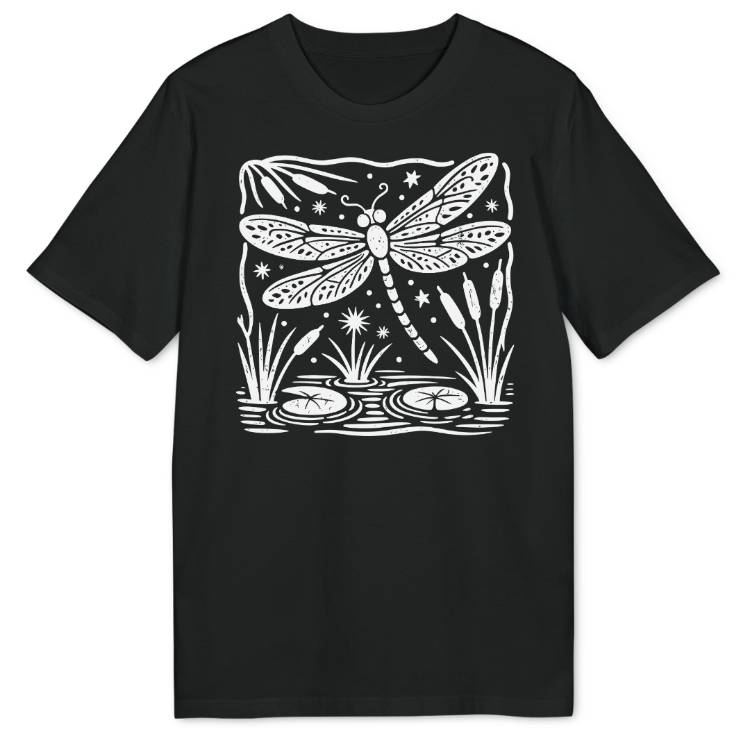 Folk Art Dragonfly Bio T-Shirt - Wild Spirit